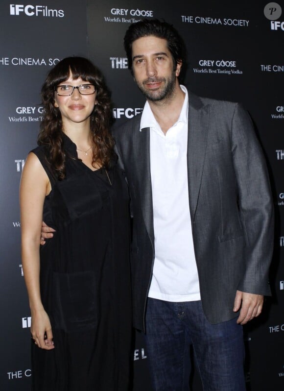 David Schwimmer et son épouse lors de la première de The Ledge à New York le 21 juin 2011