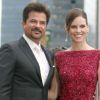 Anil Kapoor et Hilary Swank le 25 juin 2011 à Toronto pour l'International Indian Film Awards