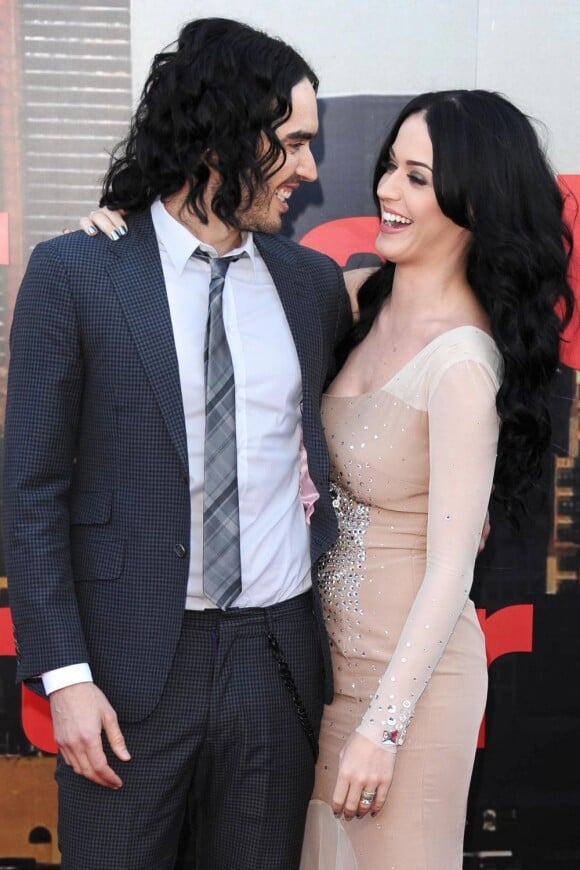 Katy Perry et son mari Russell Brand le 19 avril 2011 à Londres