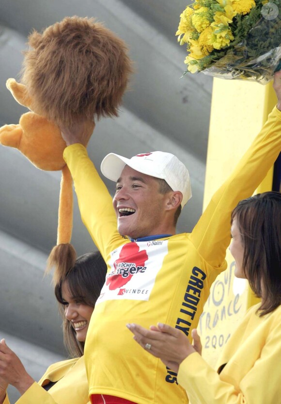 Thomas Voeckler lors du Tour de France 2004, à Chartres.