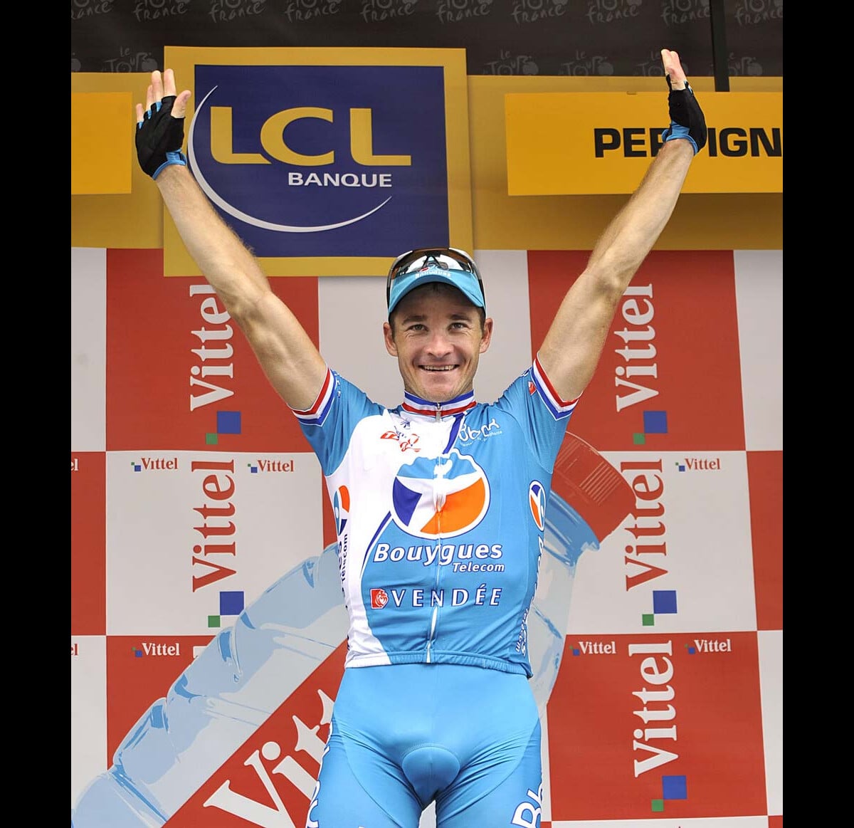 Maillot Cycliste Bouygues Telecom 2006 Signé Thomas Voeckler - Taille S - Nalini