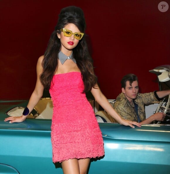 Selena Gomez, sur le tournage de son clip I love you like a love song, en mai 2011.