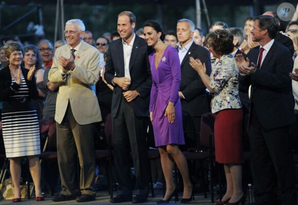 Le prince William et la duchesse Catherine de Cambridge, lors de l'Evening Show, à Ottawa, Canada, le 1er juillet 2011