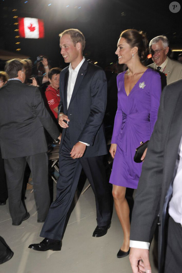 Le prince William et la duchesse Catherine de Cambridge, lors de l'Evening Show, à Ottawa, Canada, le 1er juillet 2011