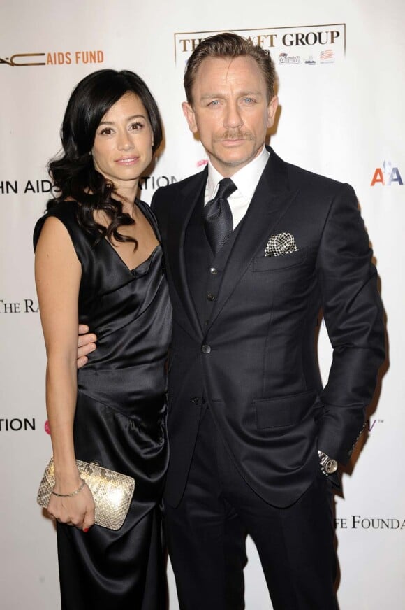 Daniel Craig et Satsuki Mitchell, son ancienne fiancée, à New York, le 16 novembre 2009.