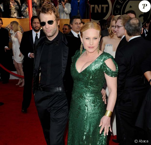 Patrica Arquette et Thomas Jane, à Los Angeles, le 23 janvier 2010.