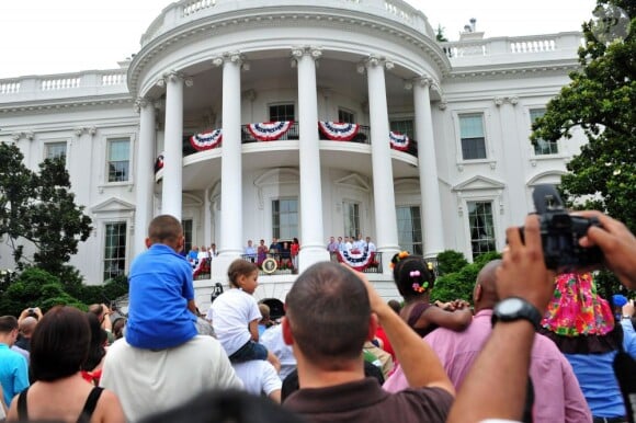 Maison Blanche le 4 juillet 2011 pour les célébrations de la fête nationale autour de la famille Obama