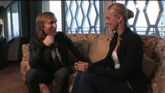 David Guetta intimide la charmante Sabine Lisicki et inspire Venus Williams