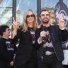 Ringo Starr fête son 71e anniversaire avec sa femme Barbara Bach et ses fans à Hambourg, le 7 juillet 2011.