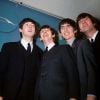 Les Beatles - Paul McCartney, George Harrison, Ringo Starr et John Lennon - en janvier 1965.