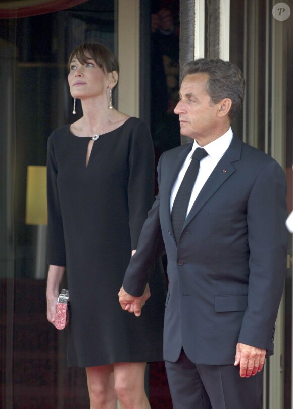 Carla Bruni et Nicolas Sarkozy en juin 2011 à Deauville