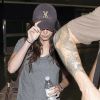 Megan Fox et son mari Brian Austin Green arrivent à l'aéroport de Los Angeles, de retour de New York, le 13 juillet 2011