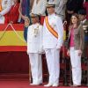 Letizia et Felipe d'Espagne lors de la cérémonie de remise des titres de la Marine à Pontevedra, le 16 juillet 2011