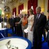 Le prince Philippe et la princesse Mathilde de Belgique inaugurent l'exposition Science au Palais, le 20 juillet 2011 au Palais Royal, à Bruxelles.