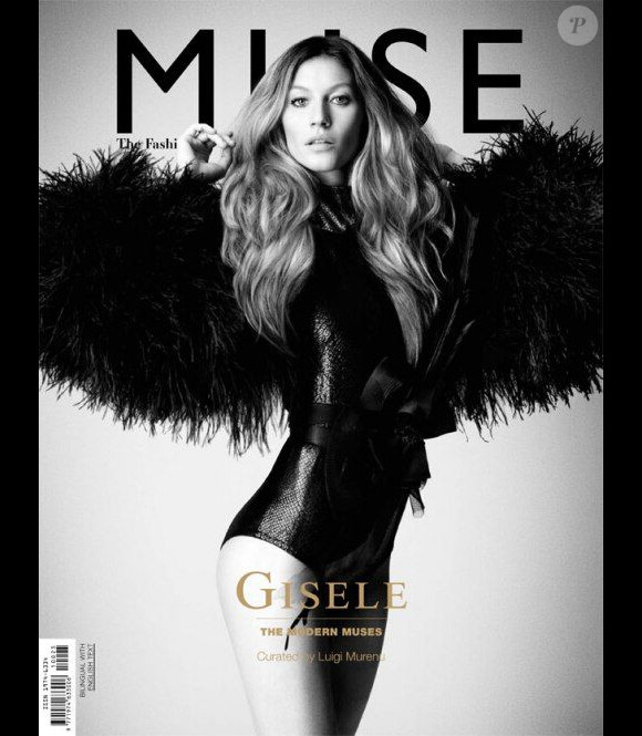 Gisele Bündchen en couverture du magazine américain Muse. Avril 2011.