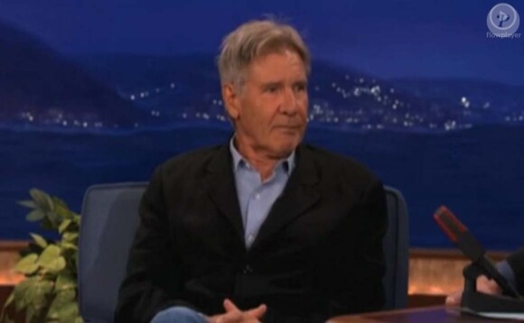 Harrison Ford, invité de l'émission de Connan O'Brien, sur TBS, le 1er août 2011.