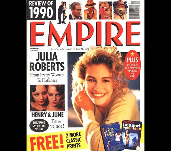 C'est une jeune Julia Roberts qui posait en couverture du magazine britannique Empire. Décembre 1990.
