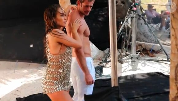 Jennifer Lopez et William Levy sur le tournage du clip I'm Into You