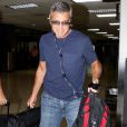 George Clooney à l'aéroport de Los Angeles, le 25 juillet 2011
