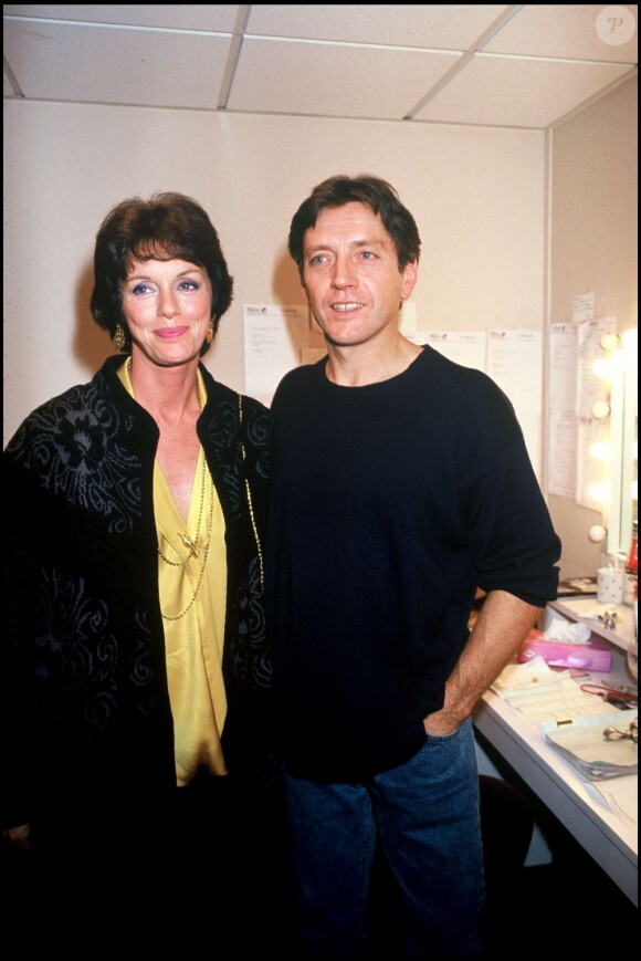 Anny Duperey et Bernard Giraudeau en 1992.