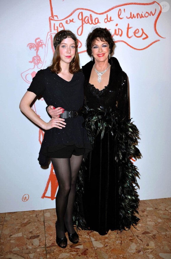 Anny Duperey et sa fille Sara Giraudeau en mars 2010.