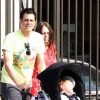 Johnny Knoxville en famille à New York le 18 août 2011