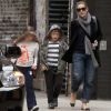 Kate Winslet et ses enfants Mia et Joe