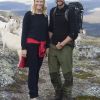 Le prince Haakon et la princesse Mette-Marit de Norvège en randonnée sur le mont Pika le 23 août 2011, dans le comté d'Hedmark.