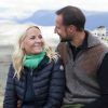 Le prince Haakon et la princesse Mette-Marit de Norvège en randonnée sur le mont Pika le 23 août 2011, dans le comté d'Hedmark.