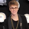 Justin Bieber avec son serpent aux MTV Video Music Awards à Los Angeles le 28 août 2011
