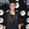 Justin Bieber avec son serpent aux MTV Video Music Awards à Los Angeles le 28 août 2011