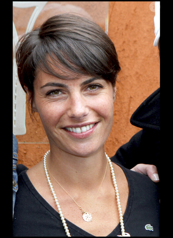 Alessandra Sublet à Roland Garros en juin 2010