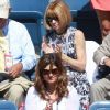 Mirka Federer est venue encourager son mari Roger avec ses jumelles lors du second tour de l'US Open le 2 septembre.