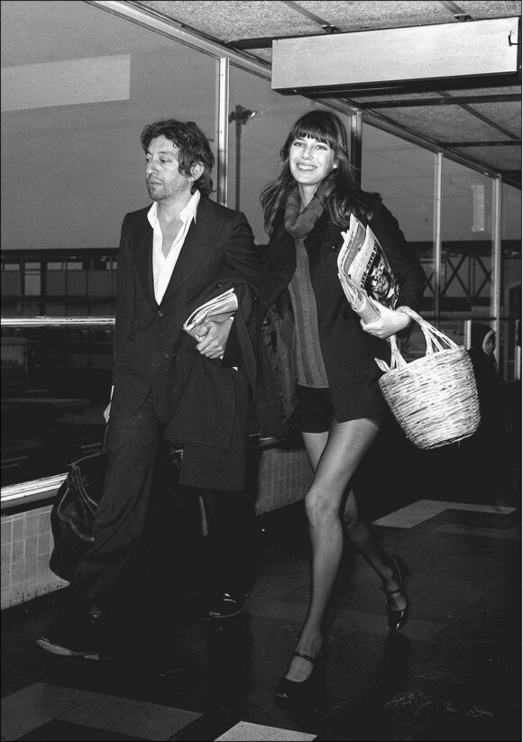 Jane Birkin et Serge Gainsbourg, à Paris, le 22 juillet 1971.