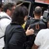 Dominique Strauss-Khan et Anne Sinclair quitte sa maison new-yorkaise pour se rendre à l'aéroport JFK, le 3 septembre 2011.