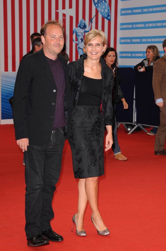 Xavier Beauvois et Melita Toscan du Plantier lors de la présentation du film Drive, au festival du cinéma américain de Deauville. 3 septembre 2011