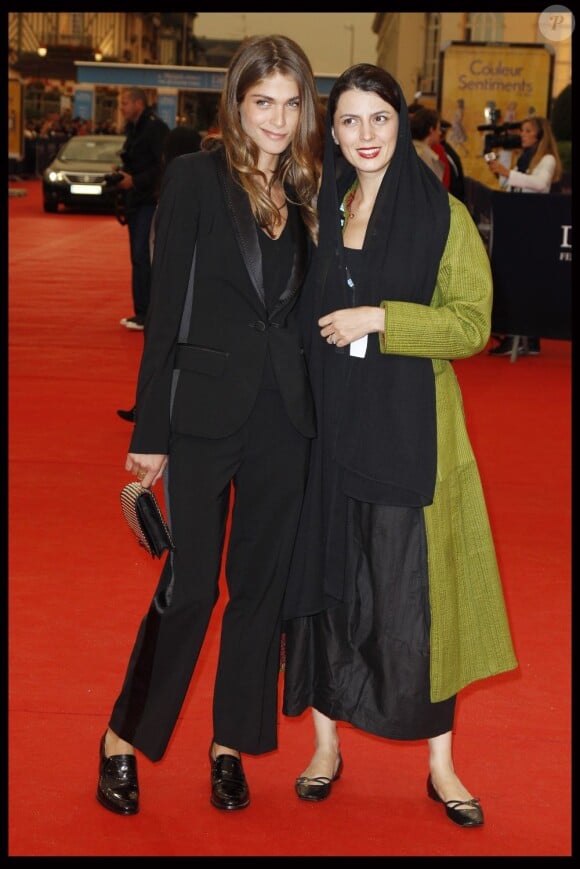 Elisa Sednaoui et Leila Hatami lors de la projection du film Drive, au festival du cinéma américain de Deauville, le samedi 3 septembre 2011.