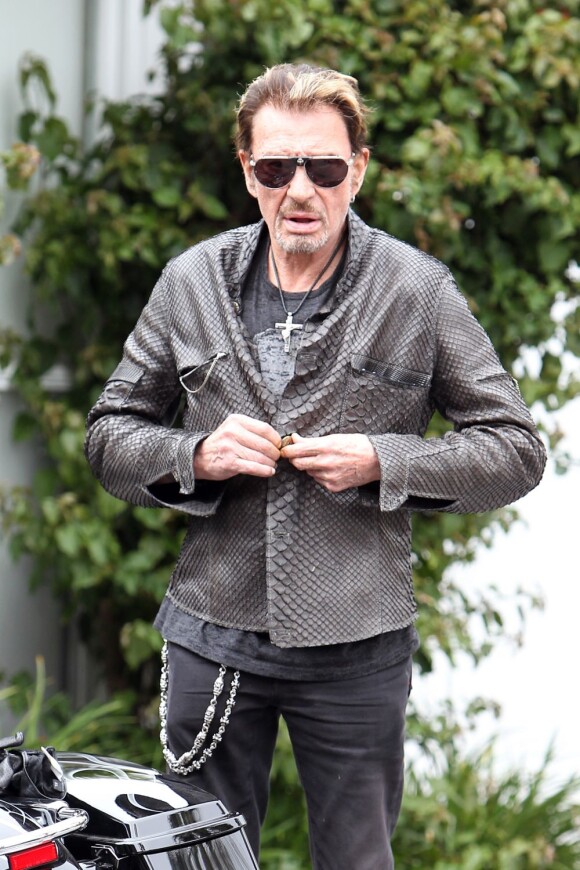 Johnny Hallyday, à Los Angeles, en avril 2011.