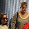 Athina Onassis, son époux Doda, et sa belle-fille Vivienne, quittent le Brésil. 5 septembre 2011