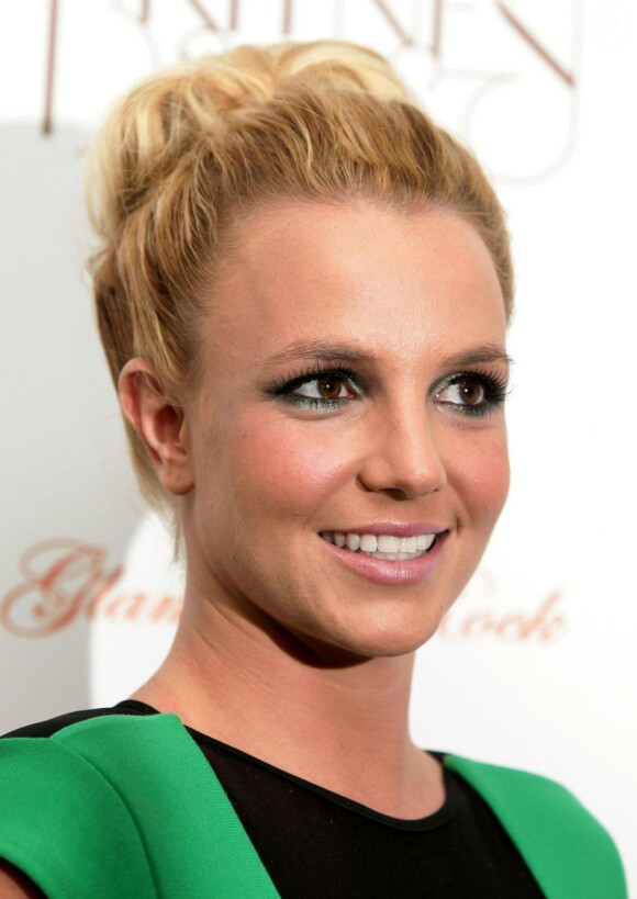 Britney Spears assiste à la soirée de lancement de sa tournée européenne, vendredi 16 septembre 2011, au Sanctum Soho Hotel, à Londres.