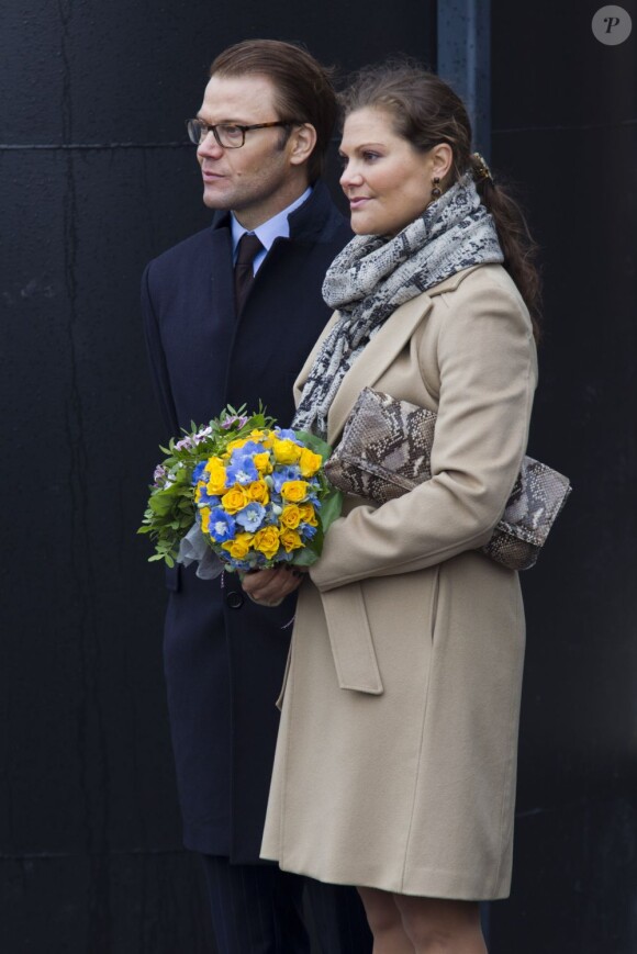La princesse Victoria de Suède, enceinte et son époux le prince Daniel en visite à Turku, capital de la culture 2011, en Finlande, le 19 septembre 2011