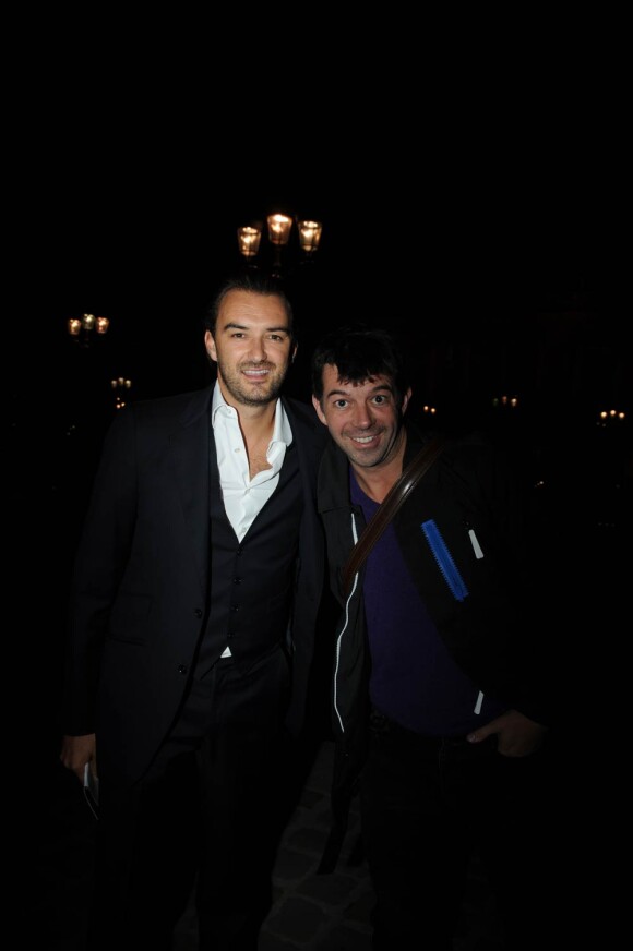Cyril Lignac et Stéphane Plaza lors des 25 ans de Paris Première au Grand Palais, à Paris. Le 20 septembre 2011