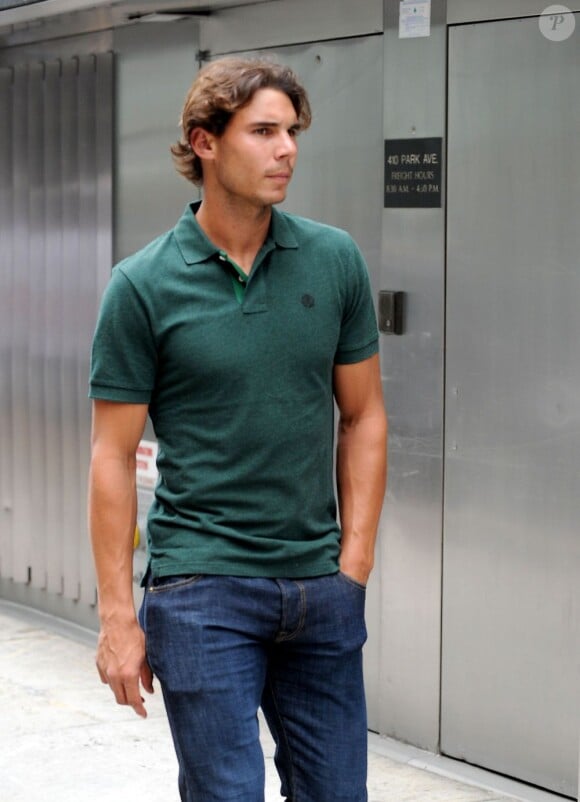 Rafael Nadal, très décontracté dans les rues de New York le 5 septembre 2011