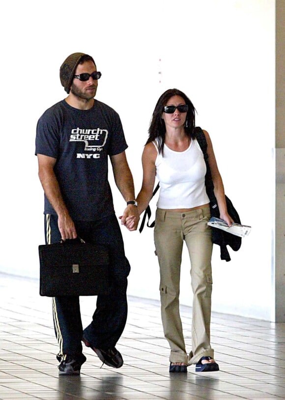 Shannen Doherty et son second mari Rick Solomon, à Los Angeles, le 2 septembre 2002.