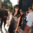 Leigh Lezark à son arrivée au défilé Dior le 30 septembre 2011 au musée Rodin à Paris