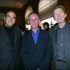 Christophe Boldelli, Bertrand Mosca et Etienne Mougeotte en février 2003 à Paris 
