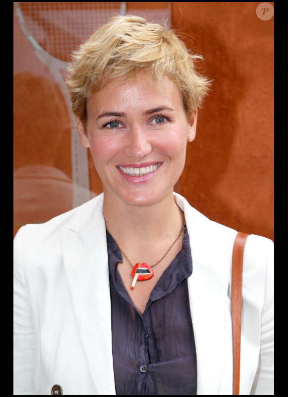 Judith Godrèche à Roland Garros en juin 2011