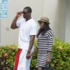 Dwyane Wade et sa compagne Gabrielle Union le 22 septembre 2011 à Miami