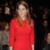 La princesse Beatrice d'York au défilé printemps-été 2012 d'Elie Saab lors de la Fashion Week parisienne le 5 octobre 2011