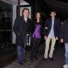 Paul McCartney et sa fiancée Nancy Shevell à la sortie du restaurant Cecconi's, dans Mayfair à Londres, le 7 octobre 2011, à 48 heures de leur mariage.